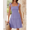 image:imageZESICA Womens Summer Spaghetti Strap Sleeveless Mini DressPurple