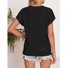 image:imageZESICA Womens Summer Sweater Vest Crochet Eyelet Cap Sleeve Cute Beach TopBlack