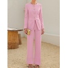 image:imageZESICA Womens Two Piece Suits Sets Casual Business Pants OutfitsBlush