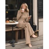 image:imageZESICA Womens Two Piece Suits Sets Casual Business Pants OutfitsKhaki