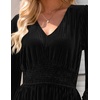 image:imageZESICA Womens Velvet Wedding Guest Cocktail Long Sleeve Winter DressBlack