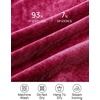 image:imageZESICA Womens Winter Velvet Long Puff Sleeve Maxi DressRose