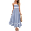image:imageZESICA Womens 2026 Summer Spaghetti Straps Midi DressBlue