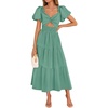 image:imageZESICA Womens Summer Casual Cutout Flowy Vacation Maxi DressSage