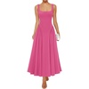 image:imageZESICA Womens Summer Sleeveless Square Neck Vacation SundressRose