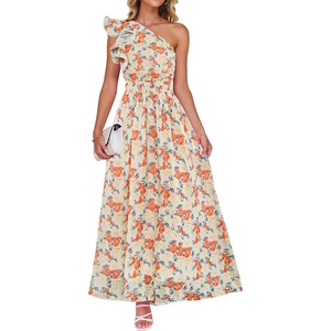 image:imageZESICA Womens 2026 Summer Floral Sleeveless Maxi DressApricot