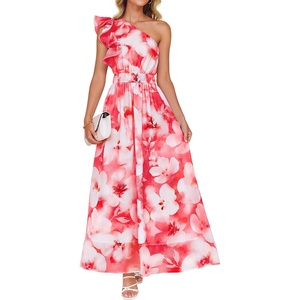 image:imageZESICA Womens 2026 Summer Floral Sleeveless Maxi DressRed