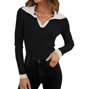 image:imageZESICA Womens Fall Long Sleeve Sweaters Casual Knitted TopsDim