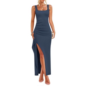 image:imageZESICA Womens Formal Sleeveless Bodycon Maxi DressesNavy
