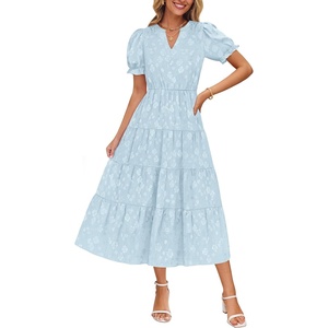 image:imageZESICA Womens Summer Floral Flowy Midi Dress Beach Party DressesSky