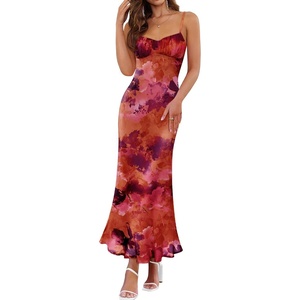 image:imageZESICA Womens Summer Floral Sleeveless Bodycon Maxi DressPurple