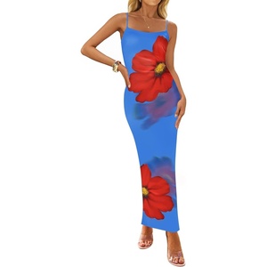 image:imageZESICA Womens Summer Spaghetti Strap Bodycon Beach Vacation Maxi DressesRoyalblue