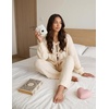 image:imageZESICA Womens 2 Piece Outfits 2026 Fall Lounge Pajama SetsApricot