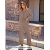 image:imageZESICA Womens 2 Piece Outfits 2026 Fall Lounge Pajama SetsKhaki