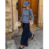image:imageZESICA Womens Striped Fall Long Sleeve Cute Shirt Dressy Work Going Out TopBlue Navy