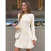image:imageZESICA Womens 2026 Fall Floral Wedding Guest Cocktail Mini DressApricot
