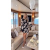 image:imageZESICA Womens 2026 Fall Floral Wedding Guest Cocktail Mini DressBlack