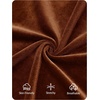 image:imageZESICA Womens Velvet Long Sleeve Off Shoulder Formal Bodycon Maxi DressBrown