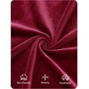 image:imageZESICA Womens Velvet Long Sleeve Off Shoulder Formal Bodycon Maxi DressBurgundy