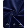 image:imageZESICA Womens Velvet Long Sleeve Off Shoulder Formal Bodycon Maxi DressNavy