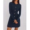 image:imageZESICA Womens 2026 Fall Winter Long Sleeve Work Office Sweater DressesNavy