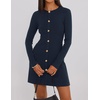 image:imageZESICA Womens 2026 Fall Winter Long Sleeve Work Office Sweater DressesNavy