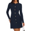 image:imageZESICA Womens 2026 Fall Winter Long Sleeve Work Office Sweater DressesNavy