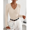 image:imageZESICA Fall Long Sleeve Henley Shirts for Women Dressy Casual 2026Apricot