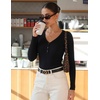 image:imageZESICA Fall Long Sleeve Henley Shirts for Women Dressy Casual 2026Black