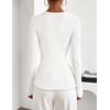 image:imageZESICA Fall Long Sleeve Henley Shirts for Women Dressy Casual 2026White