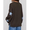 image:imageZESICA Oversized Sweaters for Women 2026 Fall Trendy Pullover TopsBrown