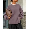 image:imageZESICA Oversized Sweaters for Women 2026 Fall Trendy Pullover TopsDusty Purple
