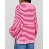 image:imageZESICA Oversized Sweaters for Women 2026 Fall Trendy Pullover TopsRose Stripe