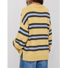 image:imageZESICA Oversized Sweaters for Women 2026 Fall Trendy Pullover TopsYellow Stripe