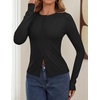 image:imageZESICA Women Fall Long Sleeve Slim Knit Lightweight Cardigan TopsBlack