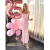 image:imageZESICA Womens Fall Long Sleeve Bodycon Mesh Wedding Guest Formal DressLightpink