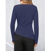 image:imageZESICA Womens Fall Long Sleeve Business Casual Tops Work BlouseNavy
