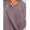 image:imageZESICA Womens Fall Winter Sweaters 2026 Lace Trim Pullover TopsDusty Purple