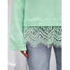 image:imageZESICA Womens Fall Winter Sweaters 2026 Lace Trim Pullover TopsMint