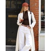 image:imageZESICA Womens Mesh Sheer Turtleneck Long Sleeve Going Out TopsCoffee