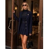 image:imageZESICA Womens Mesh Sheer Turtleneck Long Sleeve Going Out TopsNavy