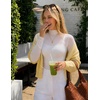 image:imageZESICA Womens Mesh Sheer Turtleneck Long Sleeve Going Out TopsWhite