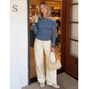 image:imageZESICA Womens Off Shoulder Fall Long Sleeve Y2k Cute Going Out TopsDusty Blue