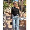 image:imageZESICA Womens Off Shoulder Long Sleeve Lace Going Out TopsBlack