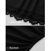 image:imageZESICA Womens Summer One Shoulder Short Sleeve Ruched Going Out TopsBlack