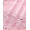 image:imageZESICA Womens Summer Oversized TShirts Asymmetrical Lace Going Out TopsPink