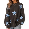 image:imageZESICA Oversized Sweaters for Women 2026 Fall Trendy Pullover TopsBrown