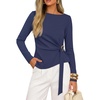 image:imageZESICA Womens Fall Long Sleeve Business Casual Tops Work BlouseNavy