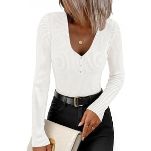image:imageZESICA Fall Long Sleeve Henley Shirts for Women Dressy Casual 2026White
