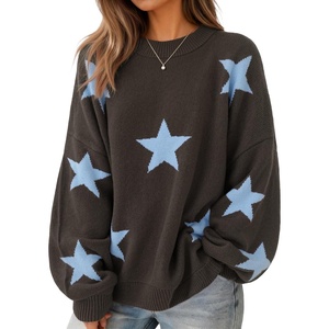 image:imageZESICA Oversized Sweaters for Women 2026 Fall Trendy Pullover TopsBrown